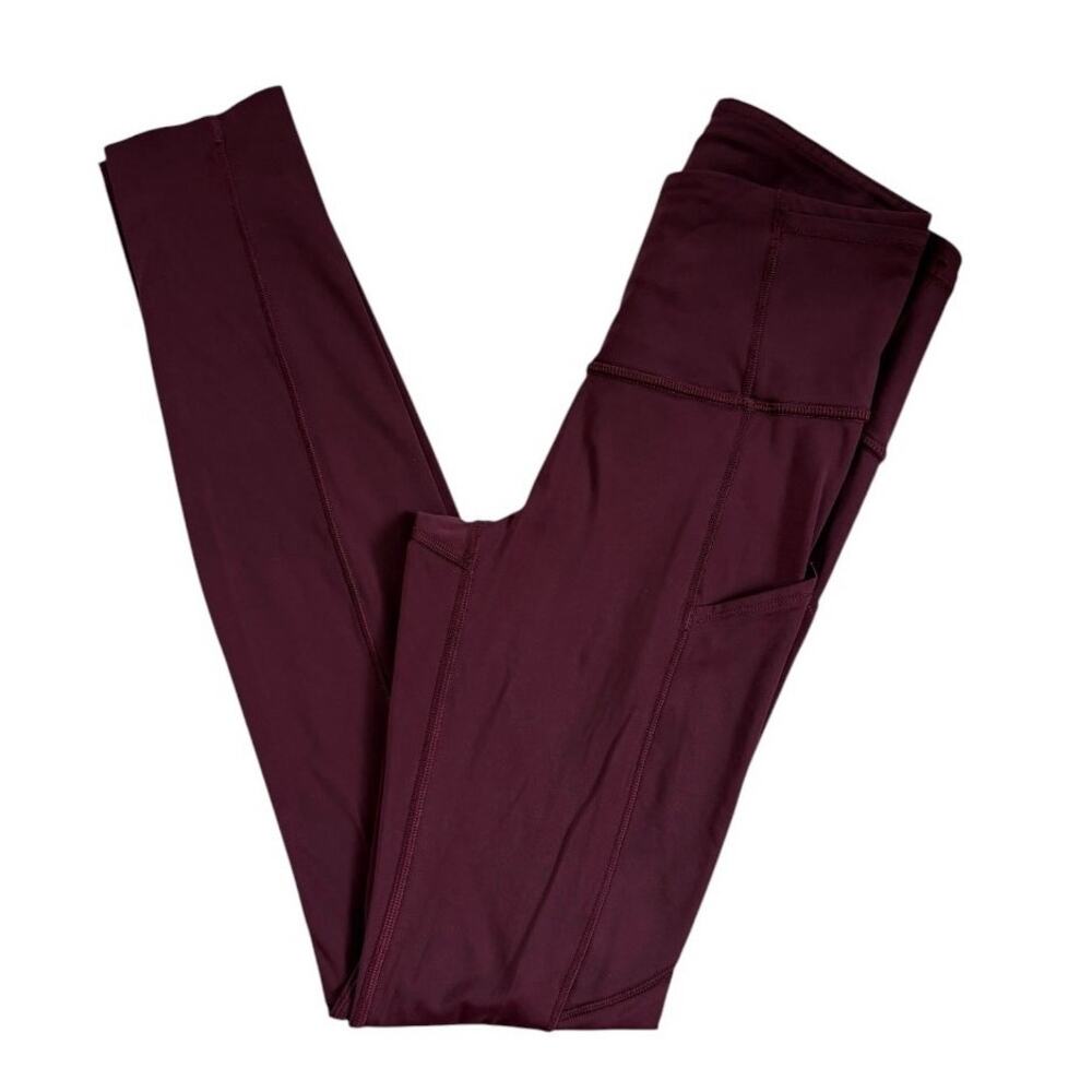 Lululemon Women's Size 2 Purple High Waisted Ankle Length Leggings Pants Gym